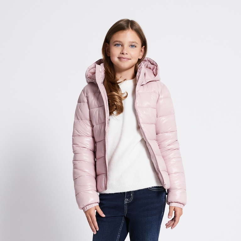 Short puffer jacket "Nikki star" Pink